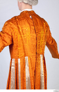  Photos Man in Historical Servant suit 2 Medieval clothing Medieval servant orange jacket upper body 0005.jpg
